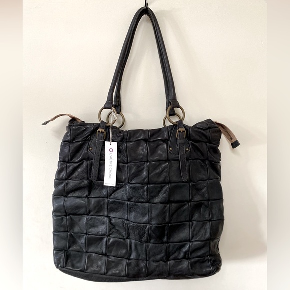 NWT L’AUTRE CHOSE Leather Patchwork Large Tote Bag - Picture 1 of 9
